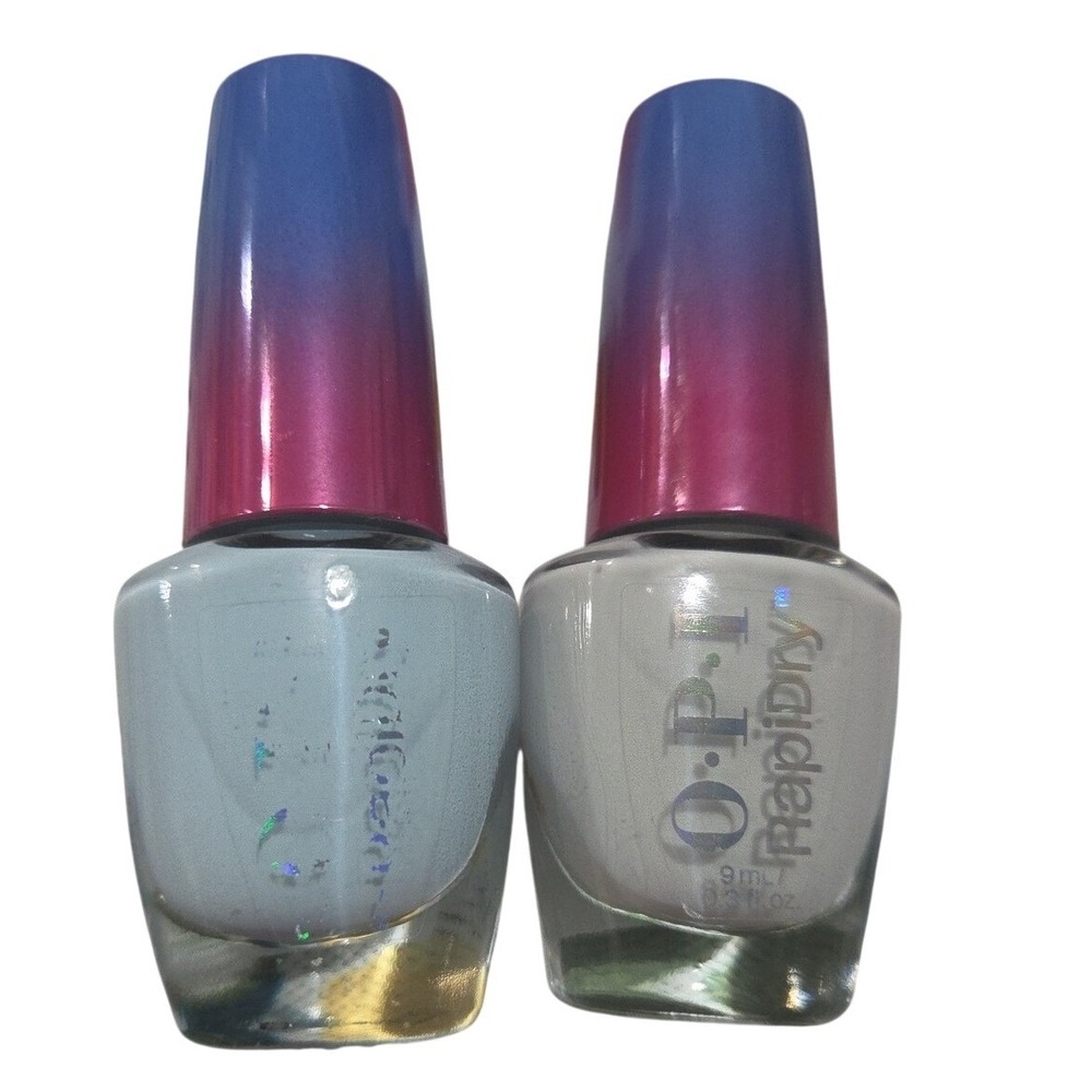 Opi Rapid Dry Color Polish Set Baby Blue Away Love At Frost Sight Cool Top Base